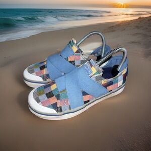 Keen Elsa III Gore Shoes Sneaker Women Size 7‎ Rare Blue Comfort Casual Slip On